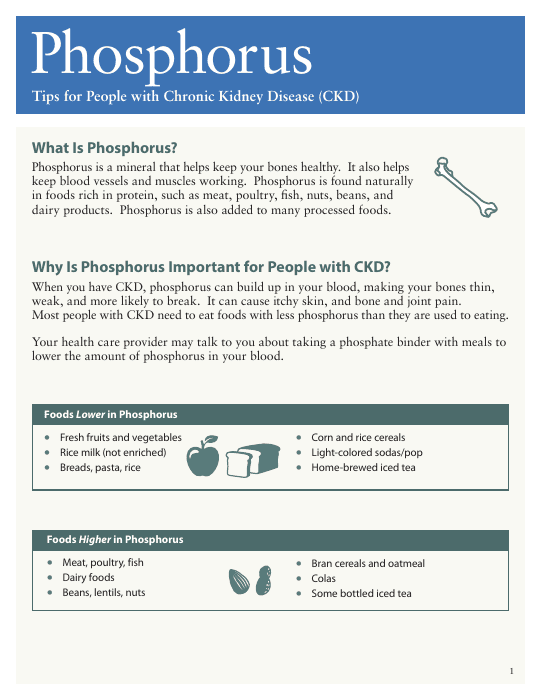 First page of the phosphorus guide