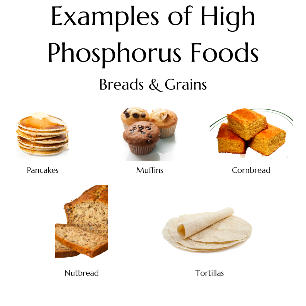 Examples of high-phosphorus foods, part 2
