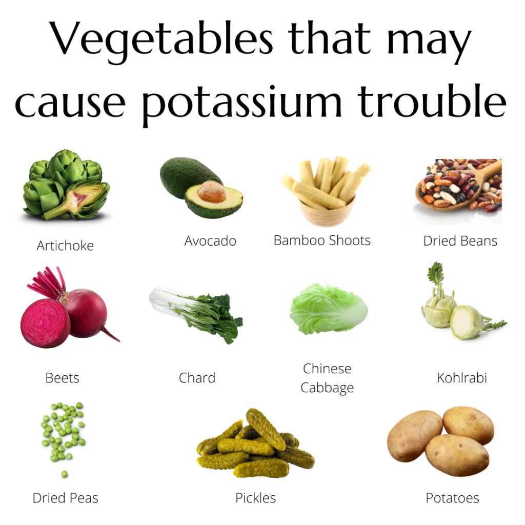 Vegetables that can raise potassium